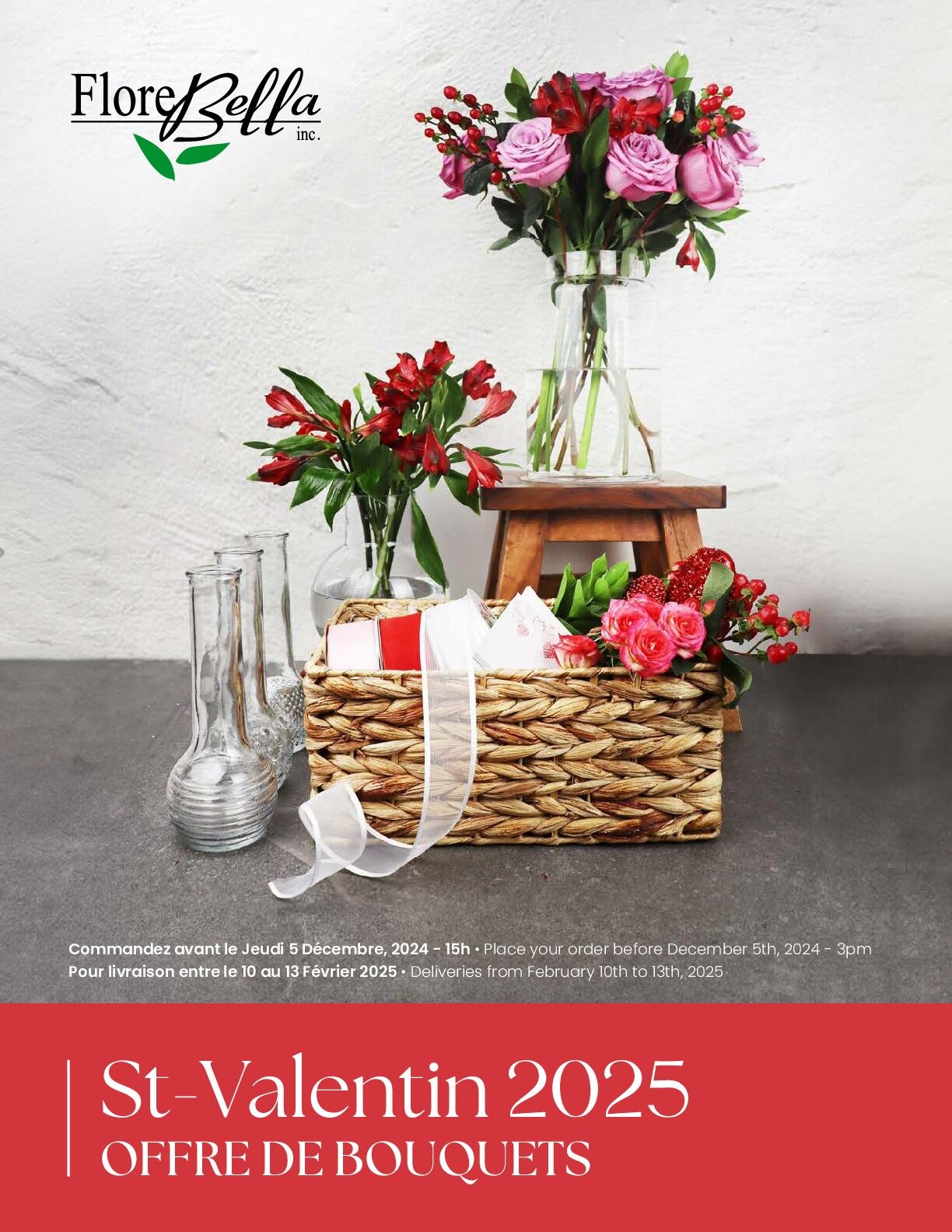 St-Valentin 2025 - OFFRE DE BOUQUETS